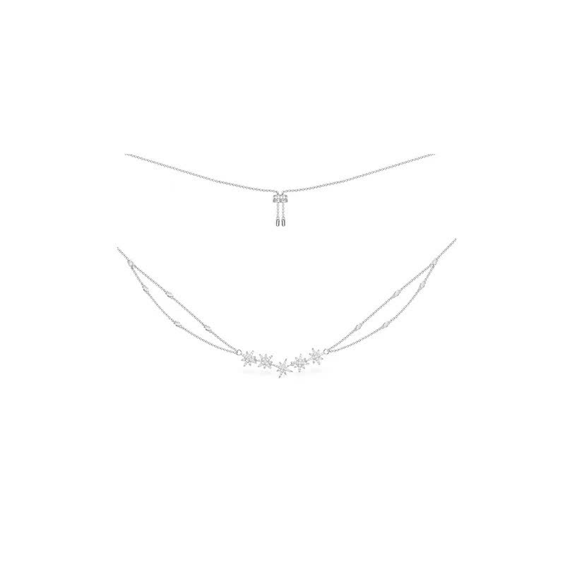 APM Monaco Snowflake Design Necklace